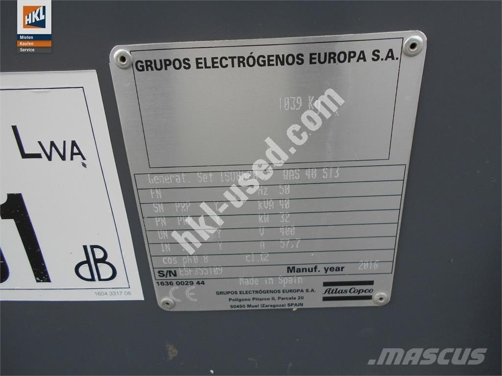 Atlas Copco QAS 40 KDS Citi ģeneratori