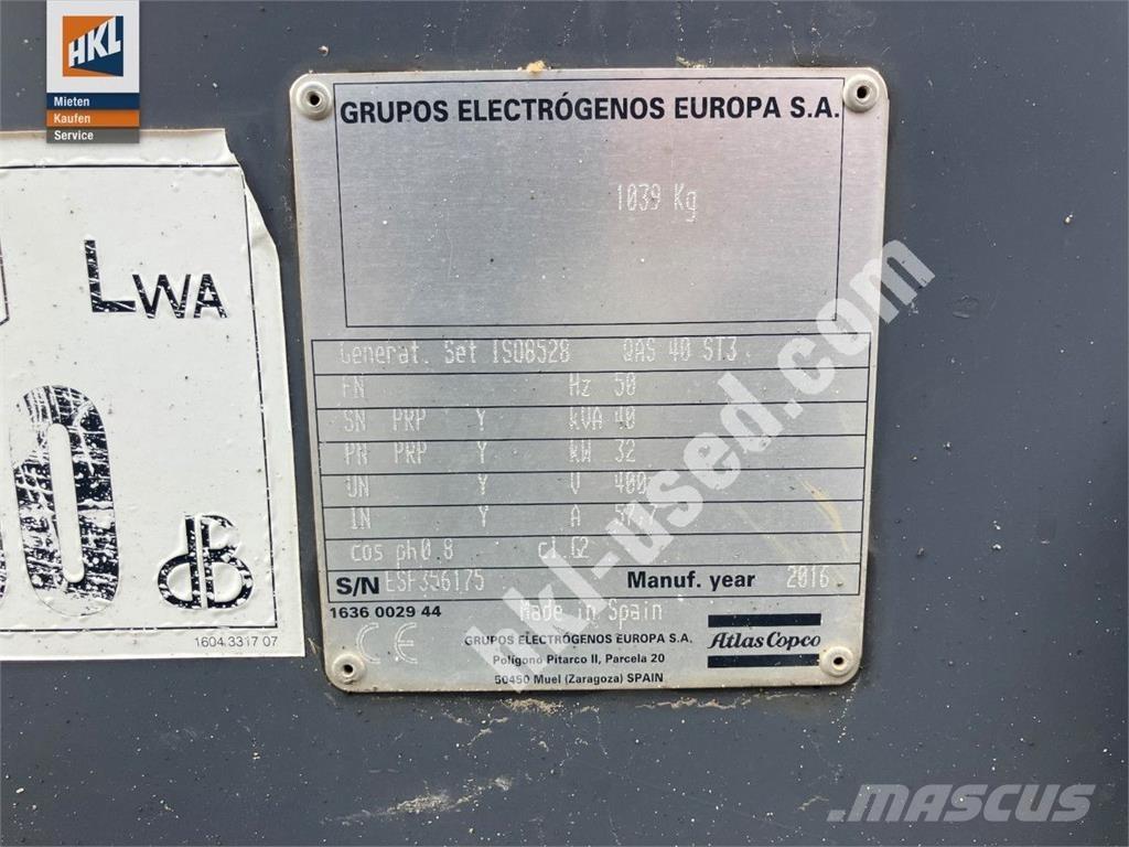 Atlas Copco QAS 40 KDS Citi ģeneratori