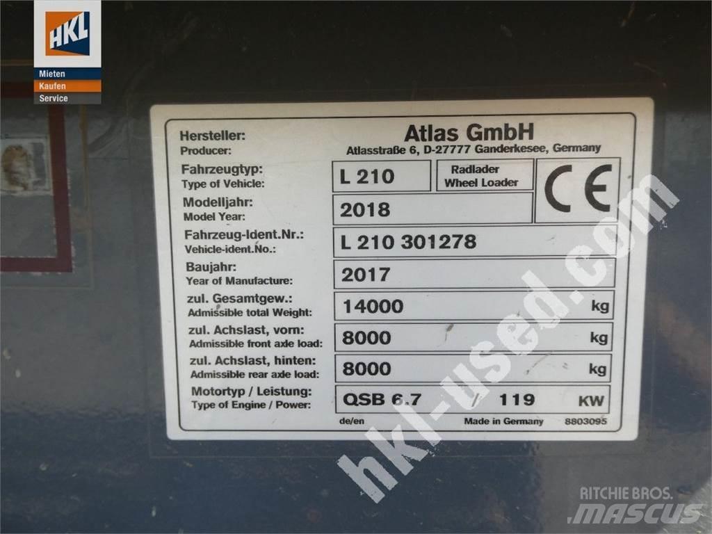 Atlas L 210 Iekrāvēji uz riteņiem