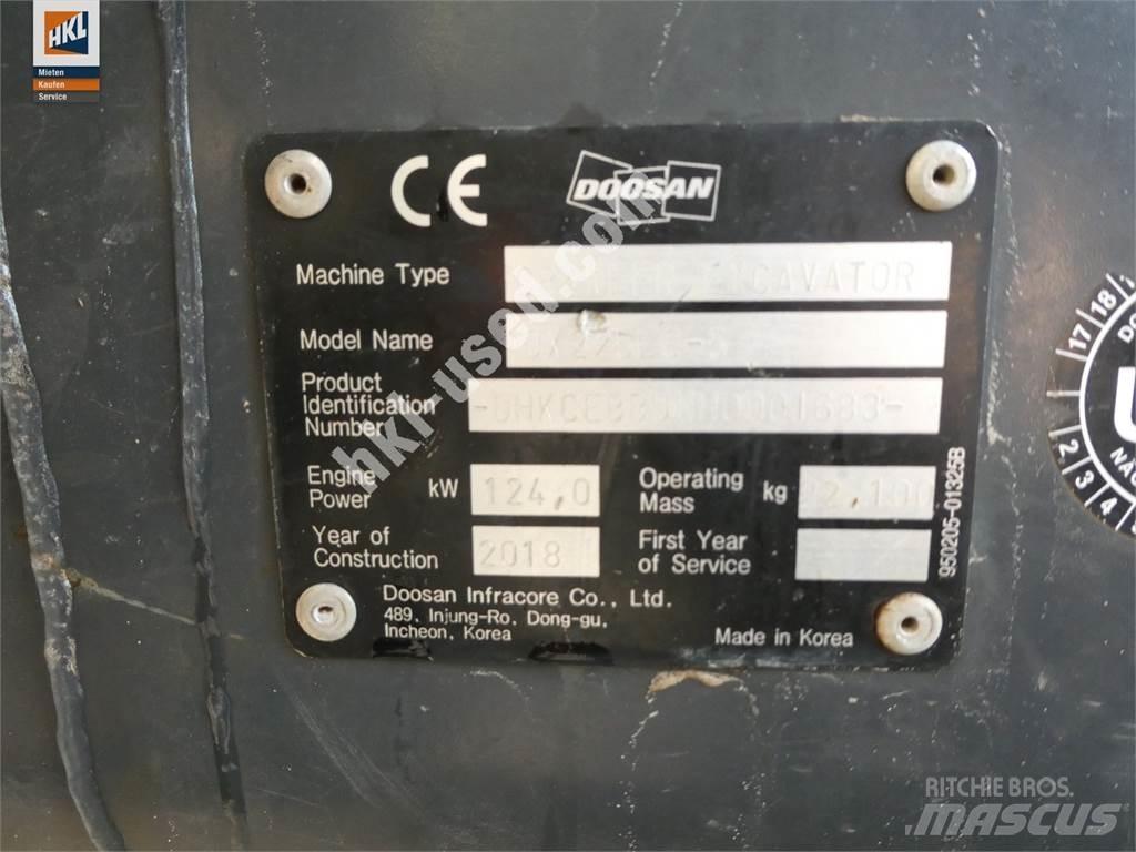 Doosan DX 225 LC-5 Kāpurķēžu ekskavatori