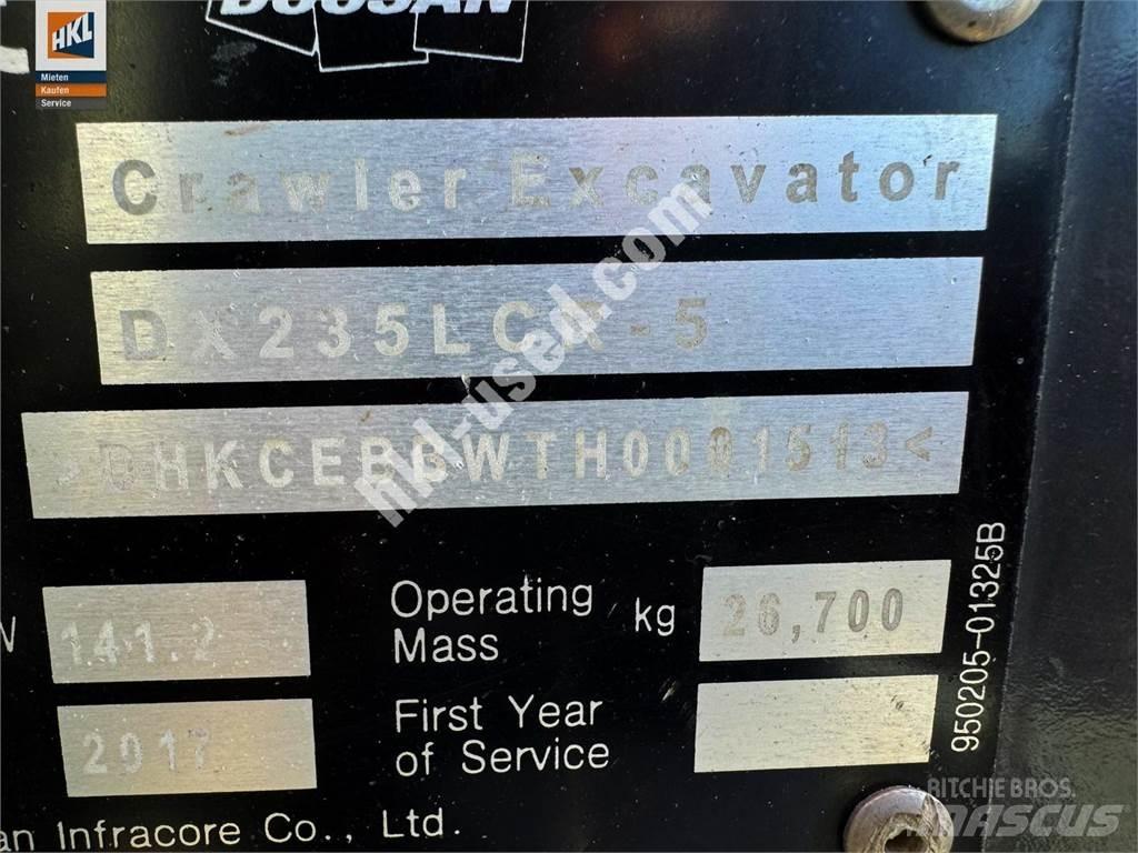 Doosan DX 235 LCR-5 Kāpurķēžu ekskavatori