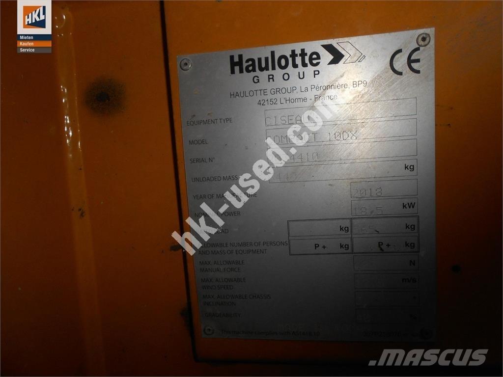 Haulotte COMPACT 10 DX Būvniecība- Citi