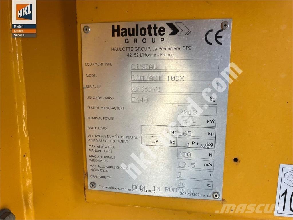 Haulotte COMPACT 10 DX Būvniecība- Citi