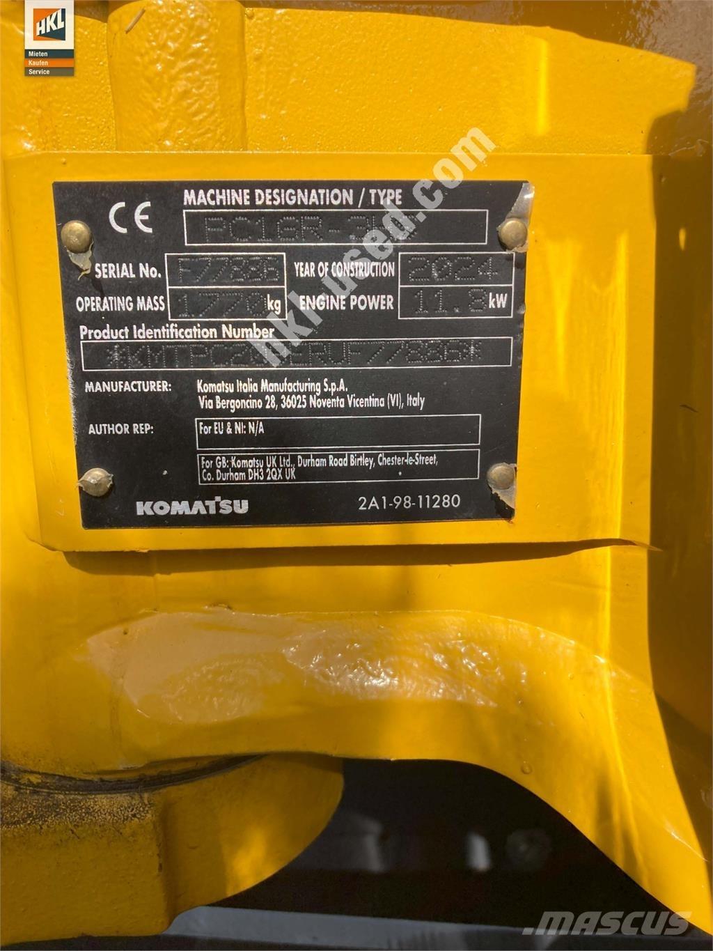 Komatsu PC 16 R-3HS Mini ekskavatori < 7 t