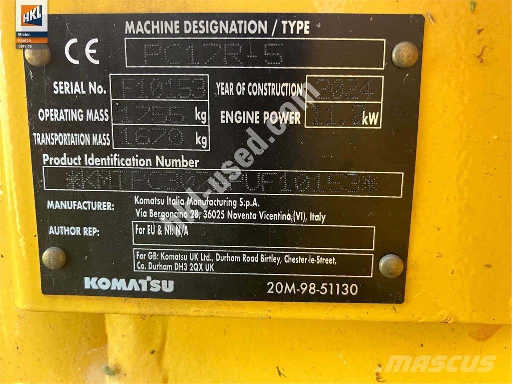 Komatsu PC 17 R-5 Mini ekskavatori < 7 t