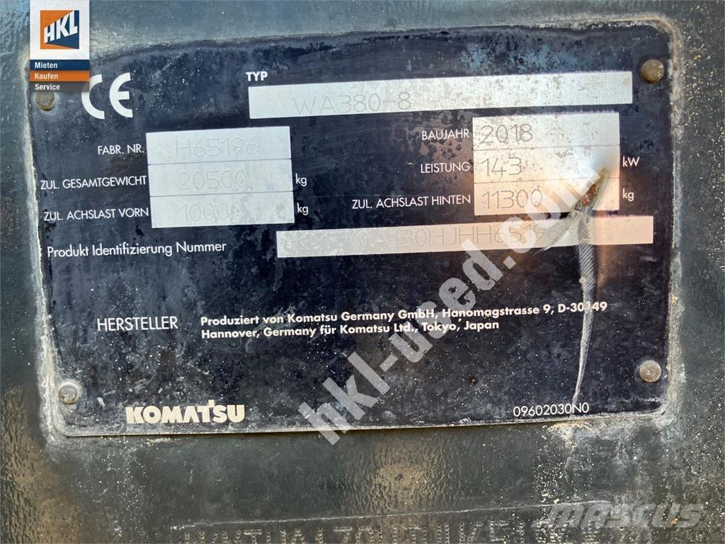 Komatsu WA 380-8 Iekrāvēji uz riteņiem