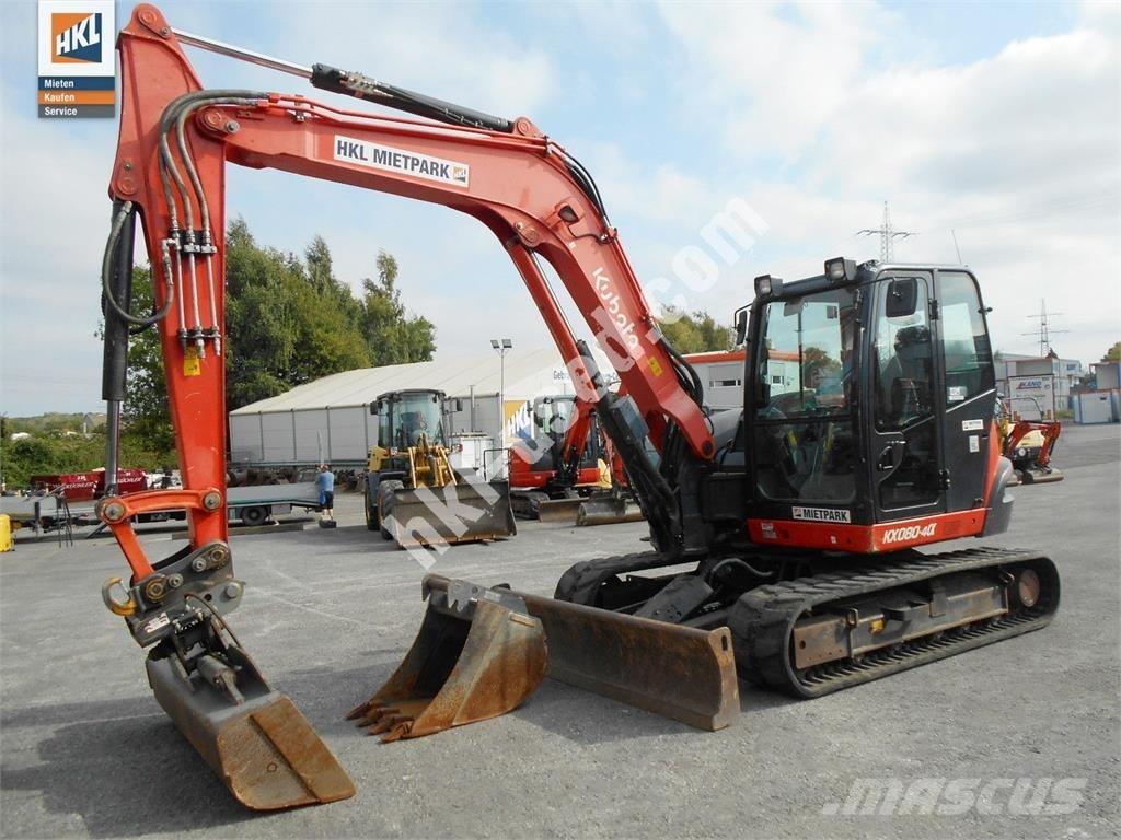 Kubota KX 080-4 Mini ekskavatori < 7 t