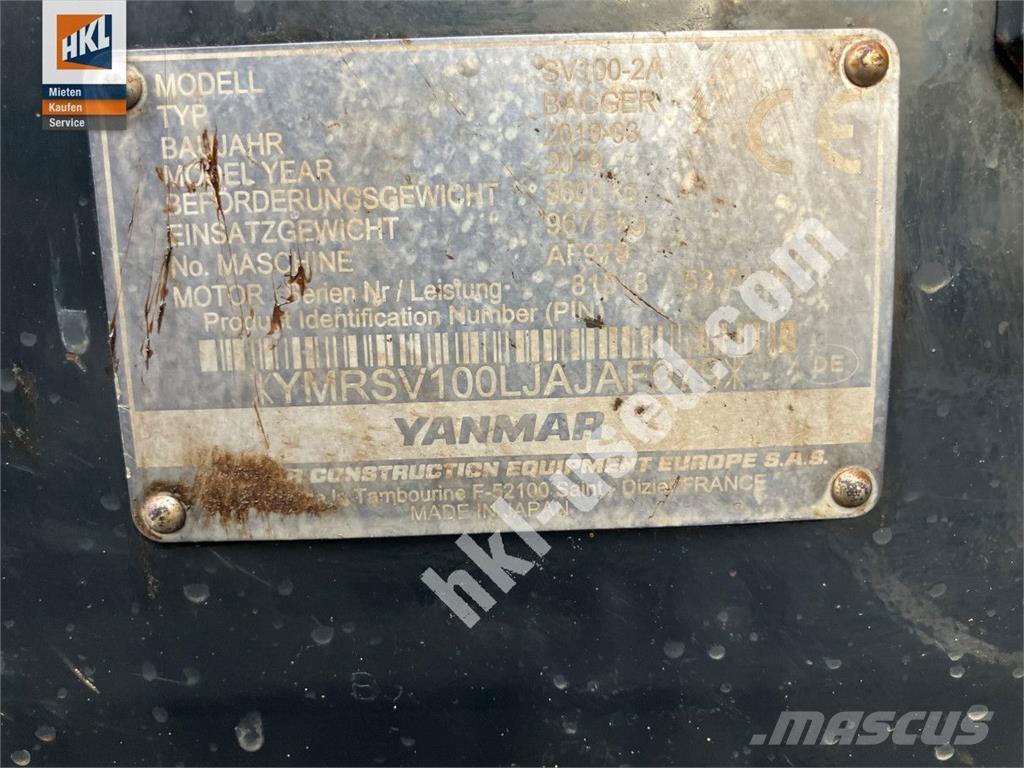 Yanmar SV 100-2 Mini ekskavatori < 7 t
