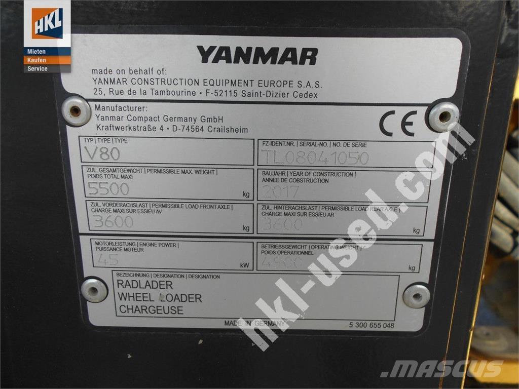 Yanmar V 80 Iekrāvēji uz riteņiem