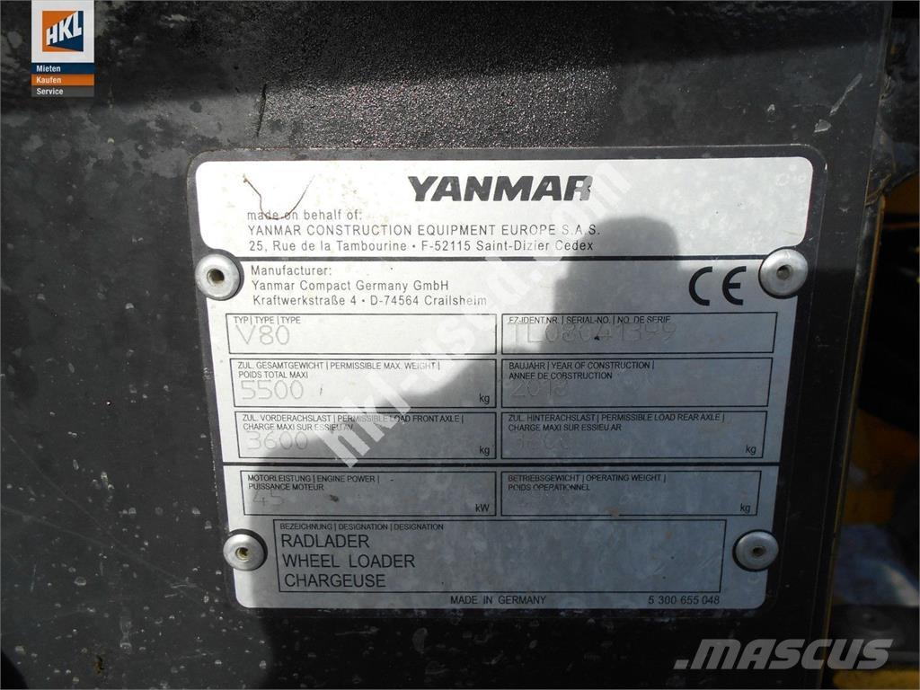 Yanmar V 80 Iekrāvēji uz riteņiem