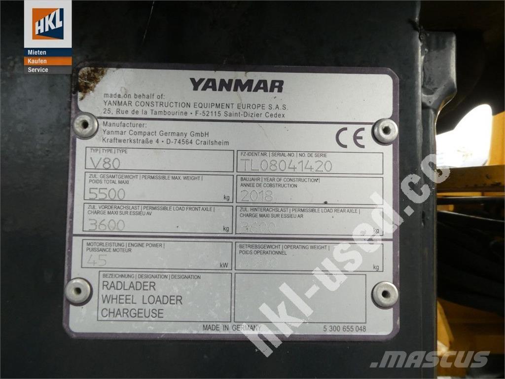 Yanmar V 80 Iekrāvēji uz riteņiem