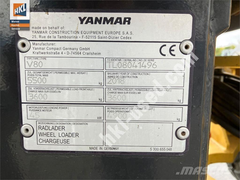 Yanmar V 80 Iekrāvēji uz riteņiem