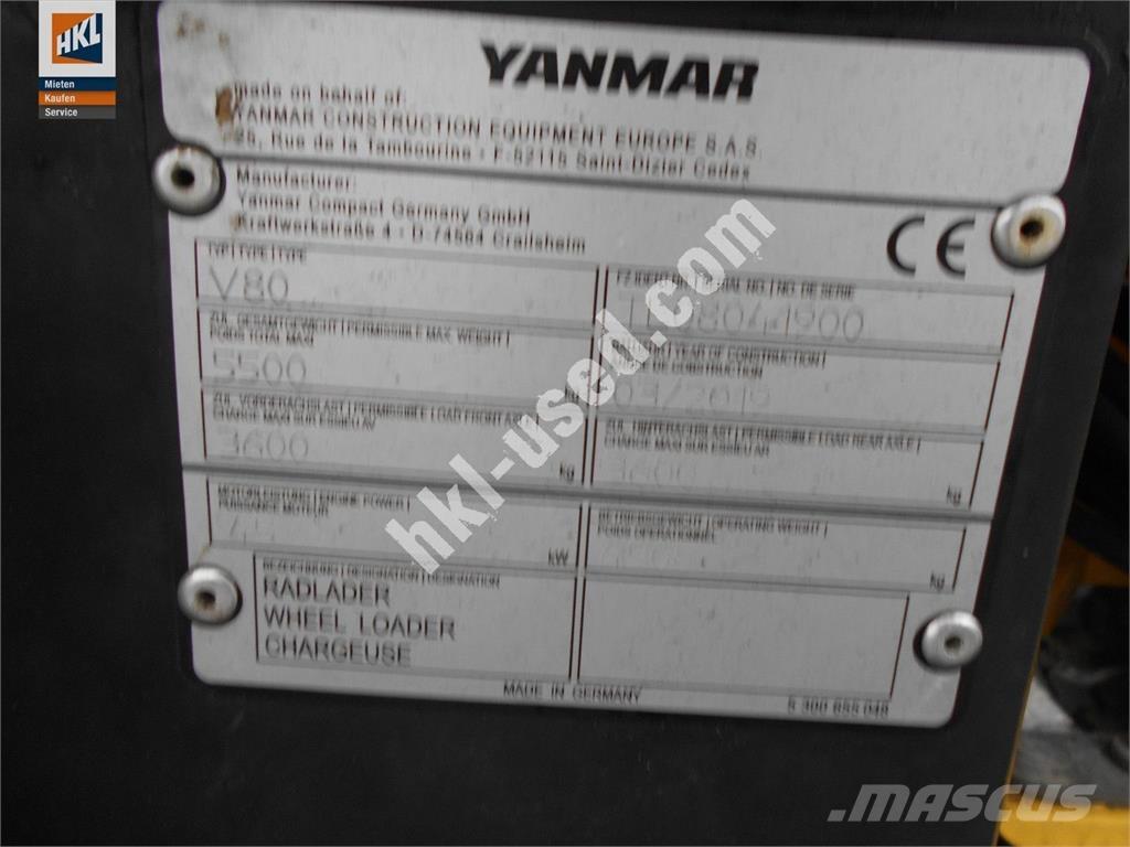 Yanmar V 80 Iekrāvēji uz riteņiem