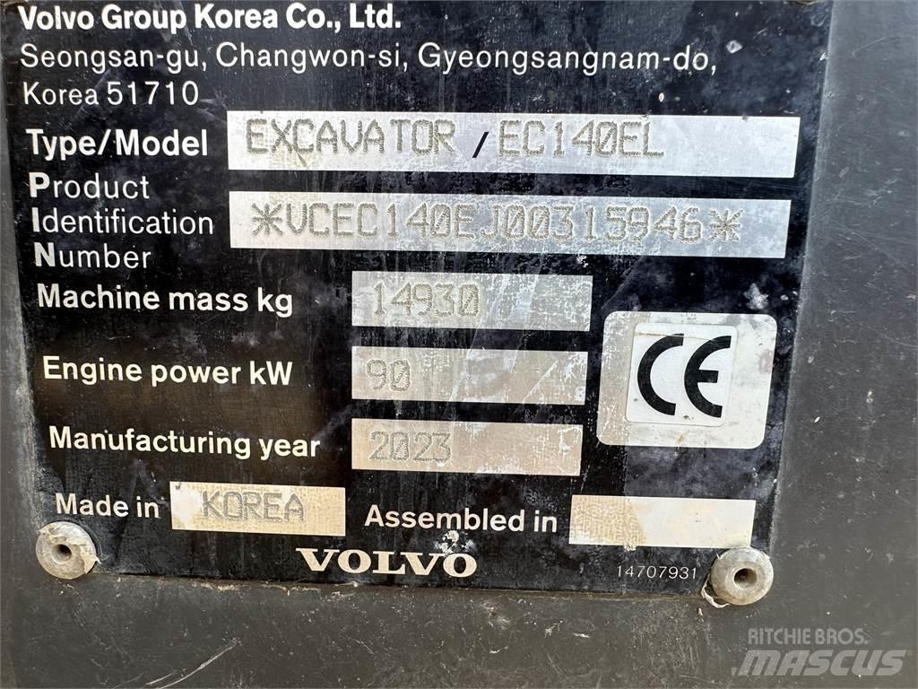  2023 Volvo EC140EL Būvniecība- Citi