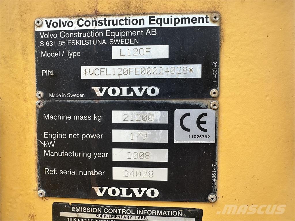 Volvo L120F Iekrāvēji uz riteņiem