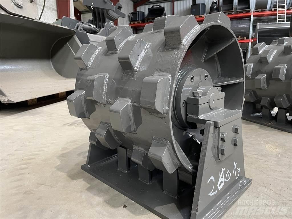  450 mm kompaktorhjul Pneimatiskie veltņi