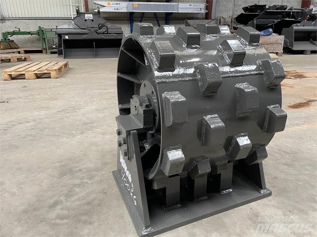  470 mm kompaktorhjul Pneimatiskie veltņi