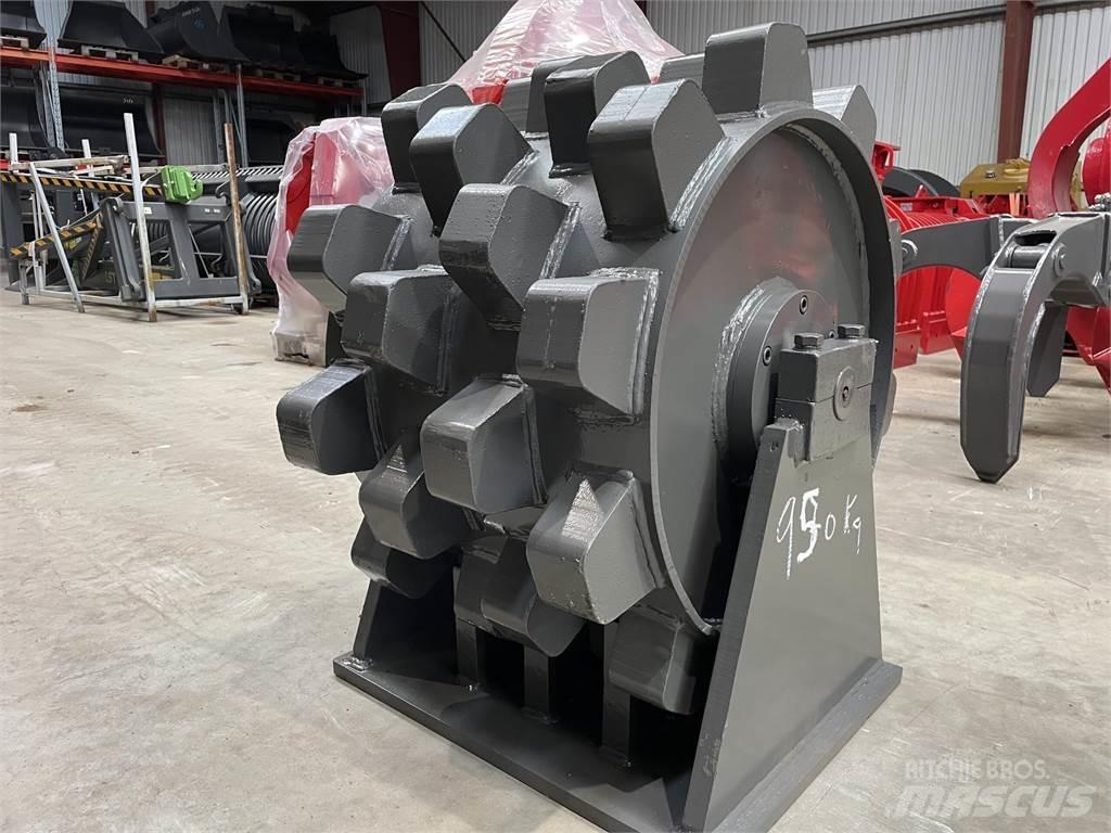  570 mm kompaktorhjul Pneimatiskie veltņi