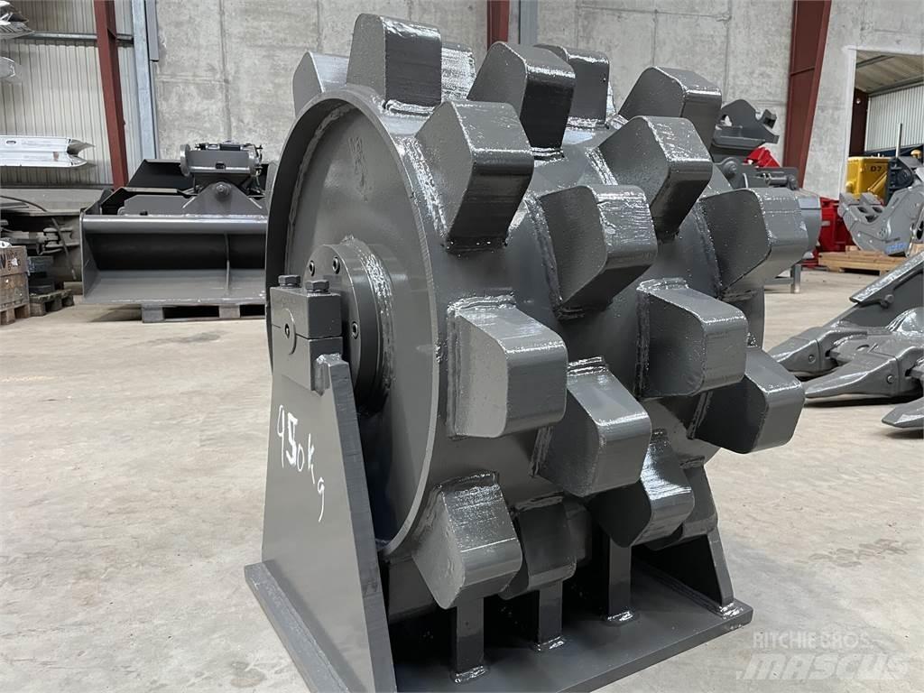  570 mm kompaktorhjul Pneimatiskie veltņi