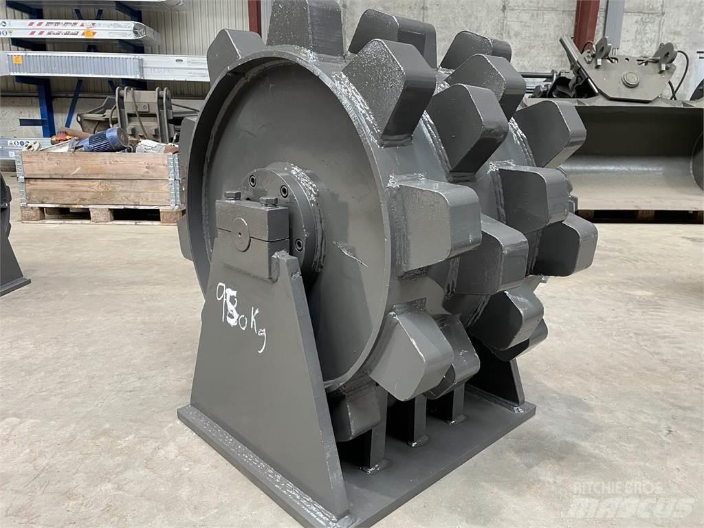  570 mm kompaktorhjul Pneimatiskie veltņi