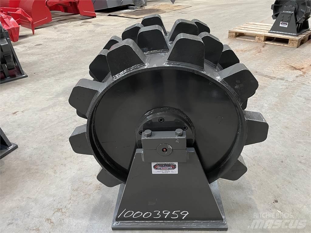  570 mm kompaktorhjul Pneimatiskie veltņi