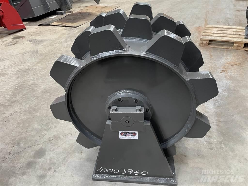  650 mm kompaktorhjul Pneimatiskie veltņi