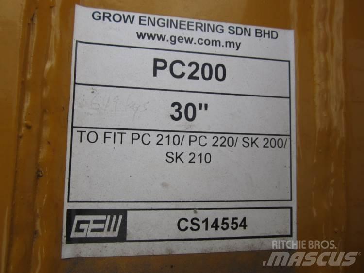  870 mm Graveskovl ex. PC200 Kausi