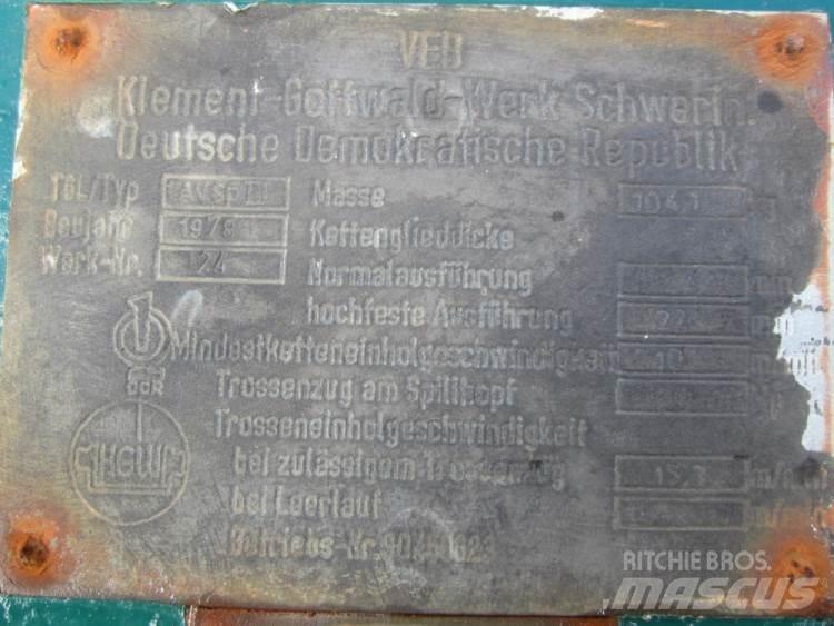  Capstan spil VEB 1AVSP3 Pacēlāji, vinčas un materiālu lifti