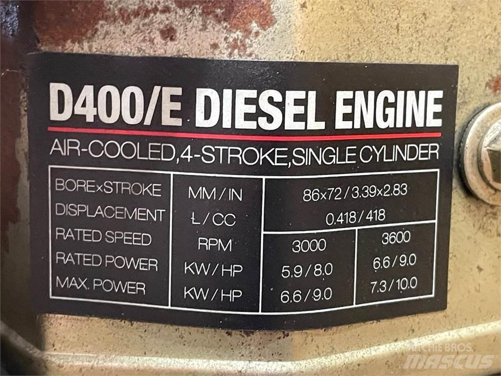  Diesel engine D400/E - 1 cyl. Dzinēji
