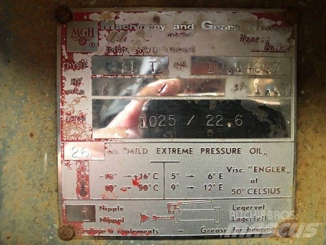  MGH gear Type 431T Pārnesumkārbas