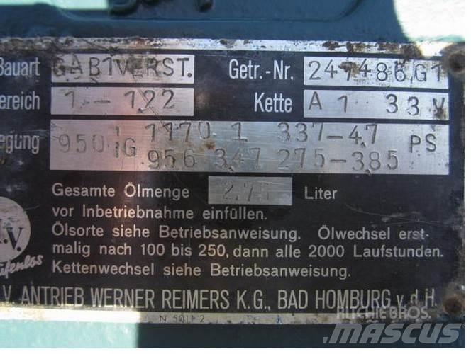  P.I.V. gear Type GA B1VERST Pārnesumkārbas