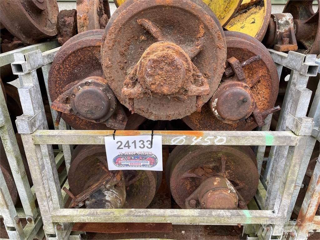  Skinnehjul ø450 mm + flange Riepas, riteņi un diski