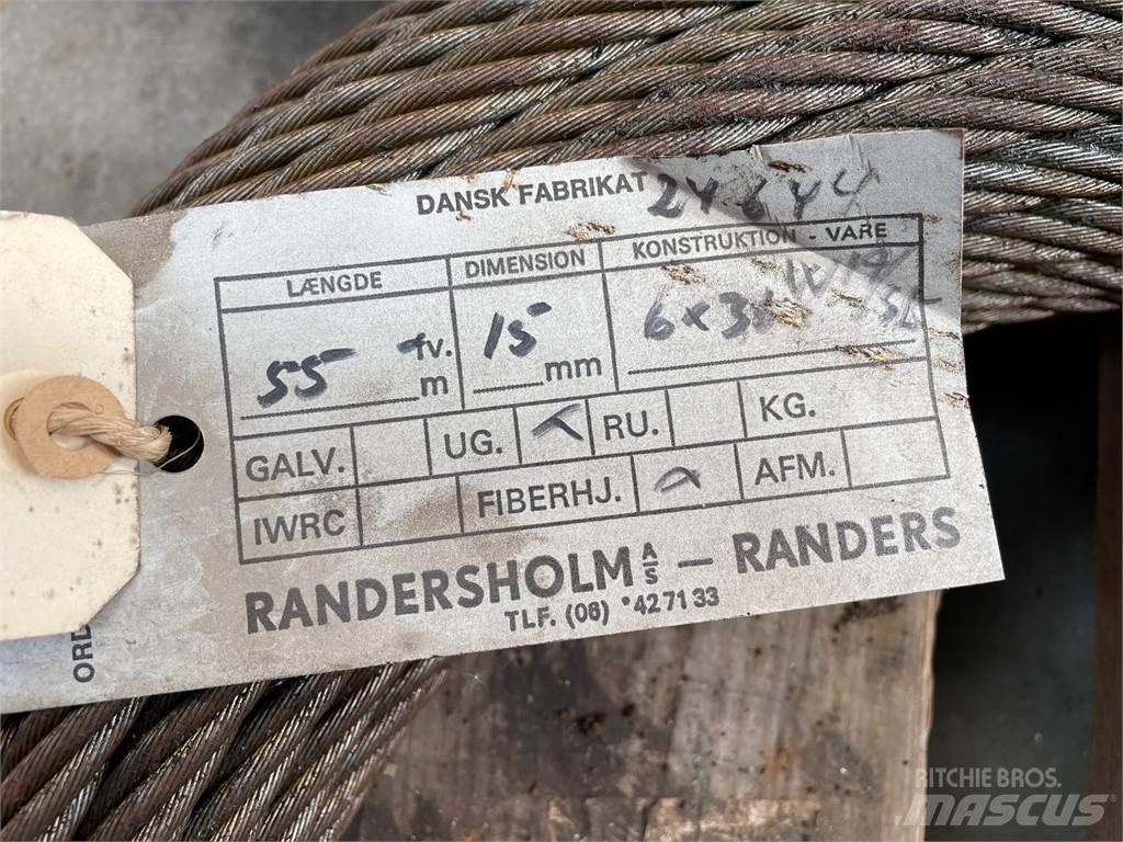  Stålwire Ø15 mm Pacēlāju/krānu aprīkojums
