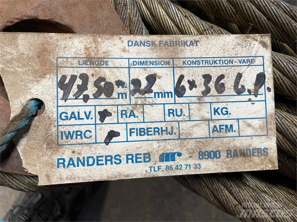  Stålwire Ø22 mm Pacēlāju/krānu aprīkojums