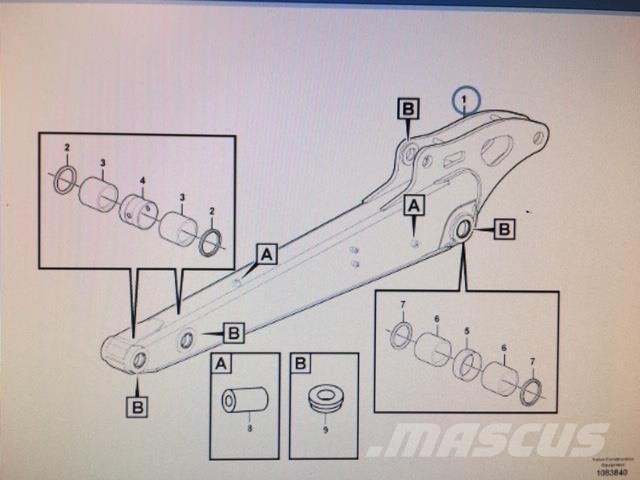  Stik Volvo ECR50D Citas sastāvdaļas
