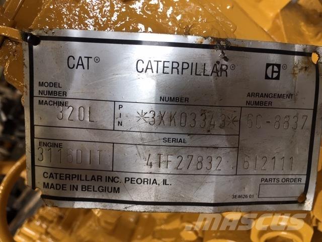  Ventilblok ex. Cat 320L Citas sastāvdaļas