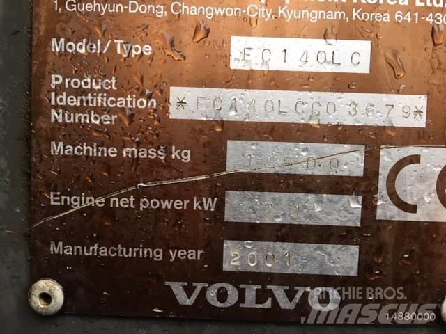 Volvo EC140LC Kāpurķēžu ekskavatori