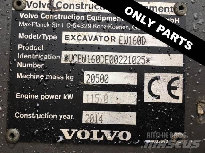 Volvo EW160D til ophug Kāpurķēžu ekskavatori