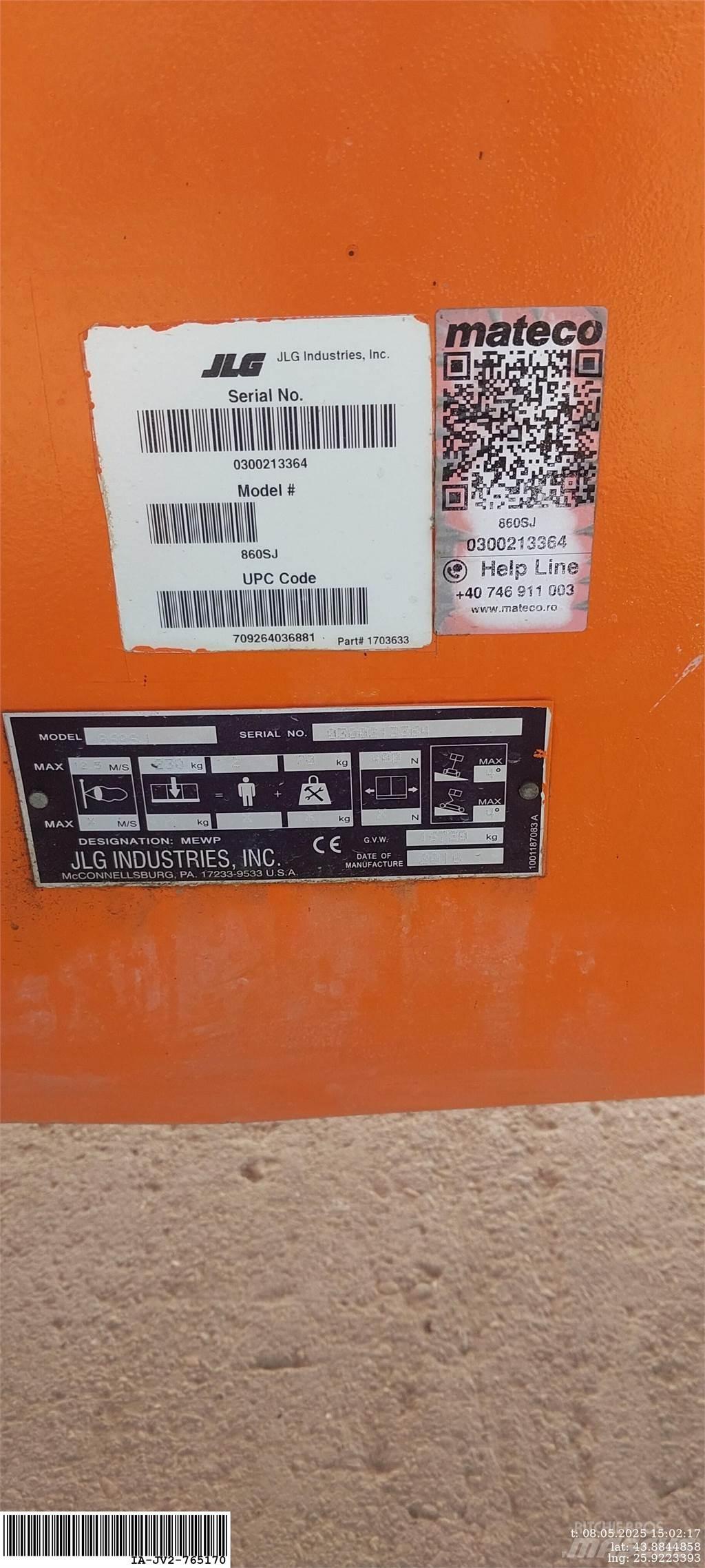 JLG 860SJ Strēles pacēlāji