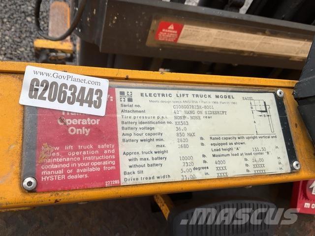 Hyster E40XL Elektriskie iekrāvēji