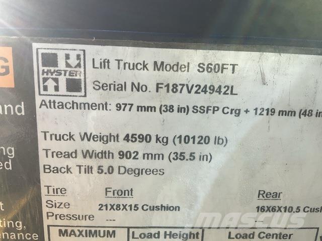 Hyster S60FT Elektriskie iekrāvēji