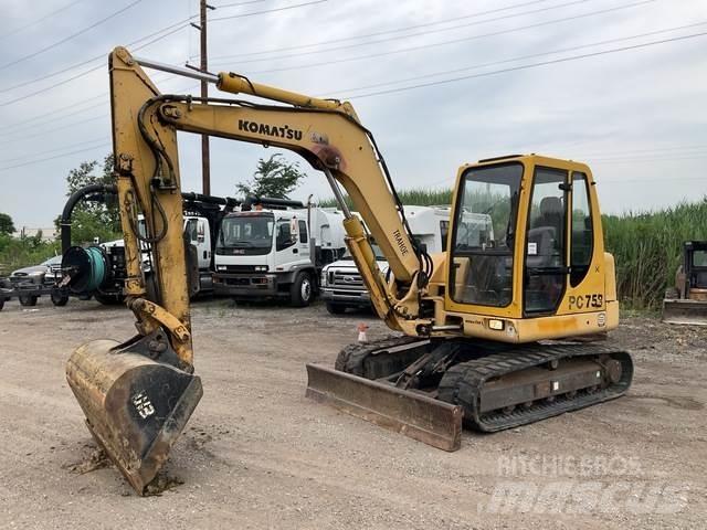 Komatsu PC75R Kāpurķēžu ekskavatori