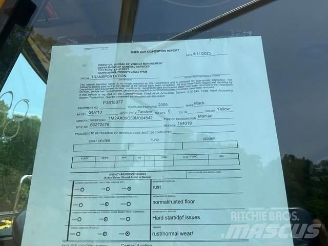 Mack GU713 Sniega naži un tīrītāji
