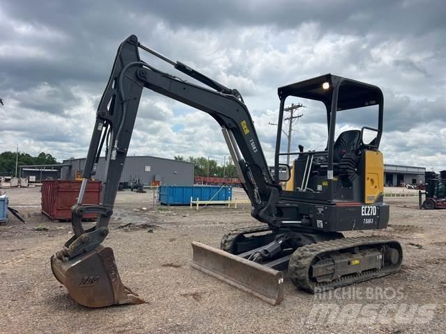 Volvo EC27D Kāpurķēžu ekskavatori