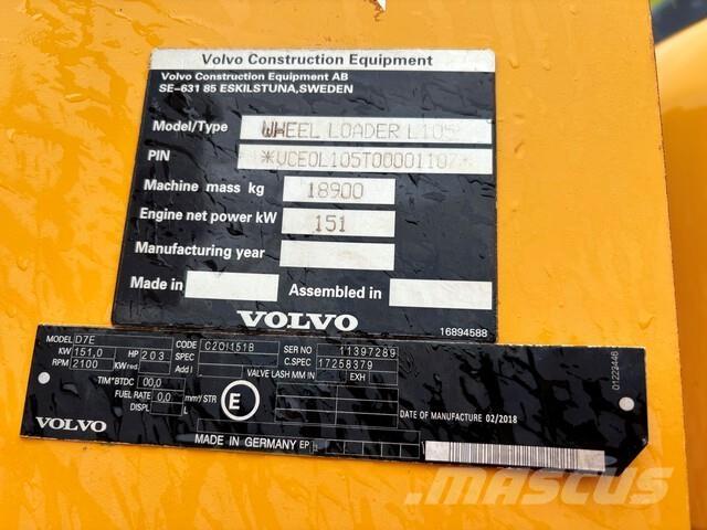 Volvo L105 Iekrāvēji uz riteņiem