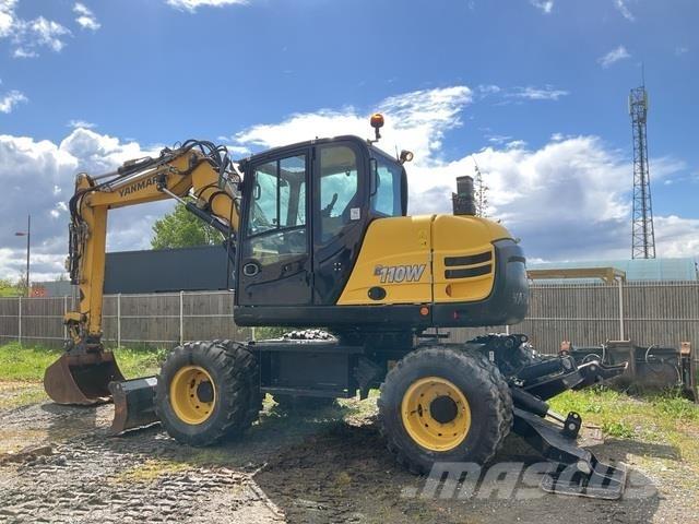 Yanmar B110W Ekskavatori uz riteņiem
