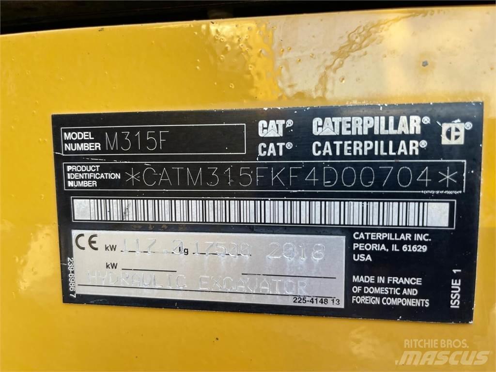 CAT M315F Ekskavatori uz riteņiem