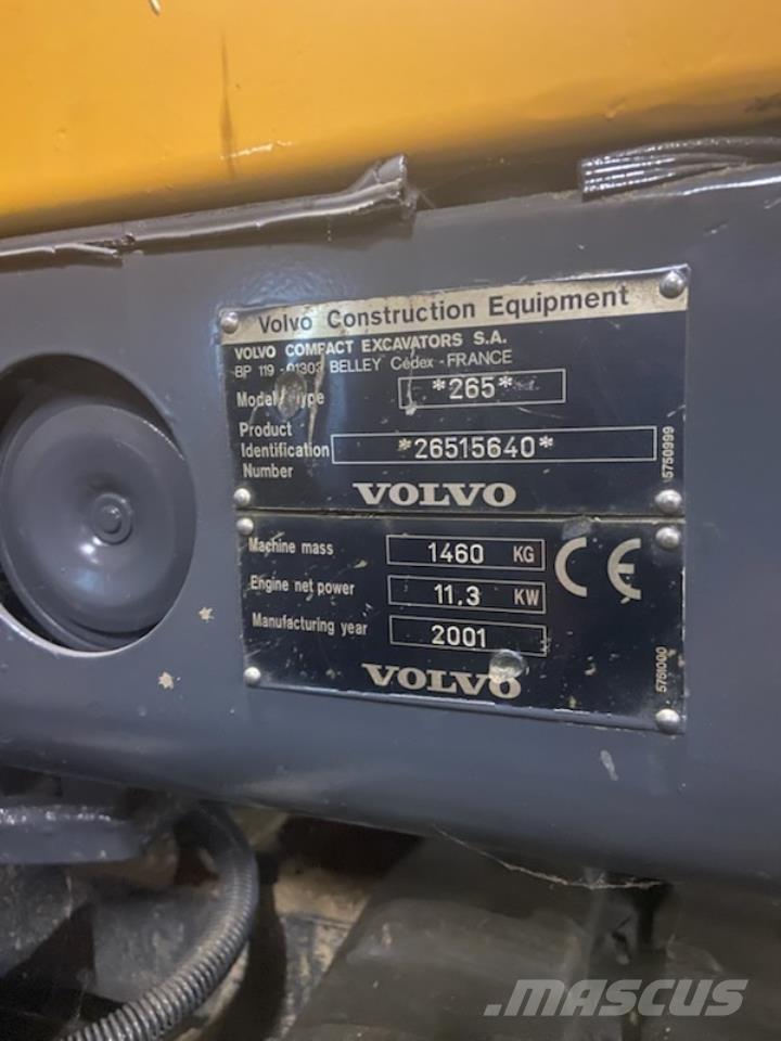 Volvo EC 15 Mini ekskavatori < 7 t