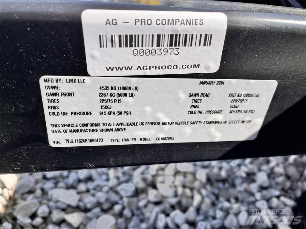  EQ10020RS Standarta piekabes