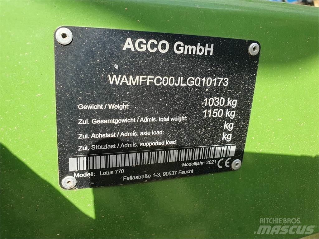 Fendt LOTUS 770 Grābekļi un siena ārdītāji